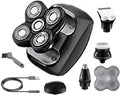 Electric Razor for Men, 5 in 1 Washable Facial Body Grooming Set Powerful Electric Shaver for Men Hair Trimmer Beard Electric Razor Bald Shaving Machine