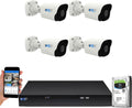 GW Security 8 Channel NVR UltraHD 4K Face Recognition NDAA & TAA Compliant Security Camera System with 4 x 8MP @25FPS Outdoor & Indoor PoE Bullet Cameras, 10 Smart AI Functions