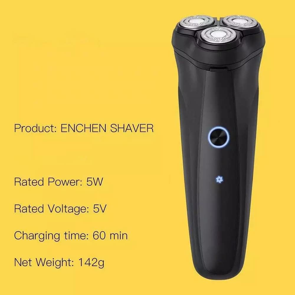 Electric Razor for Men, Electric Shaver For Men Rechargeable Cordless 3D Rotary Electric Razor Pop-up Beard Trimmer Face Shaving Machine