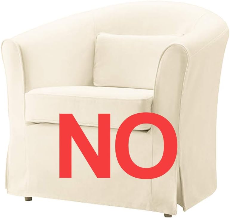 MASTERS OF COVERS Ektorp Armchair Cover for The IKEA Ektorp Chair Slipcover Replacement(Smoke Grey)(Armchair Cover Only!)