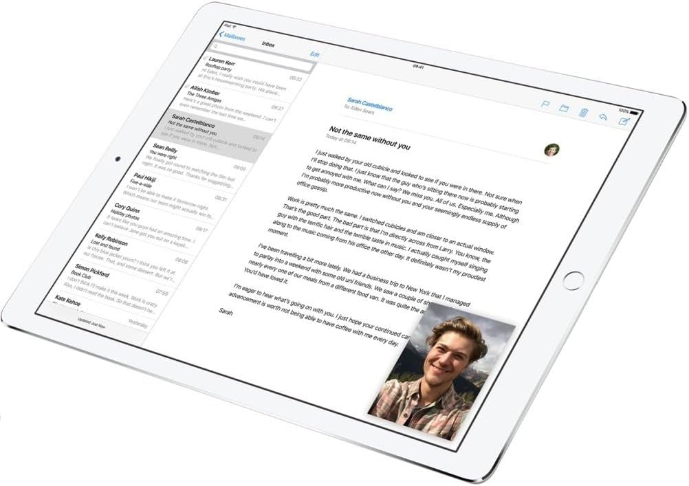 Apple iPad Pro 12.9in Tablet (256GB Wi-FI, Silver)(Renewed)