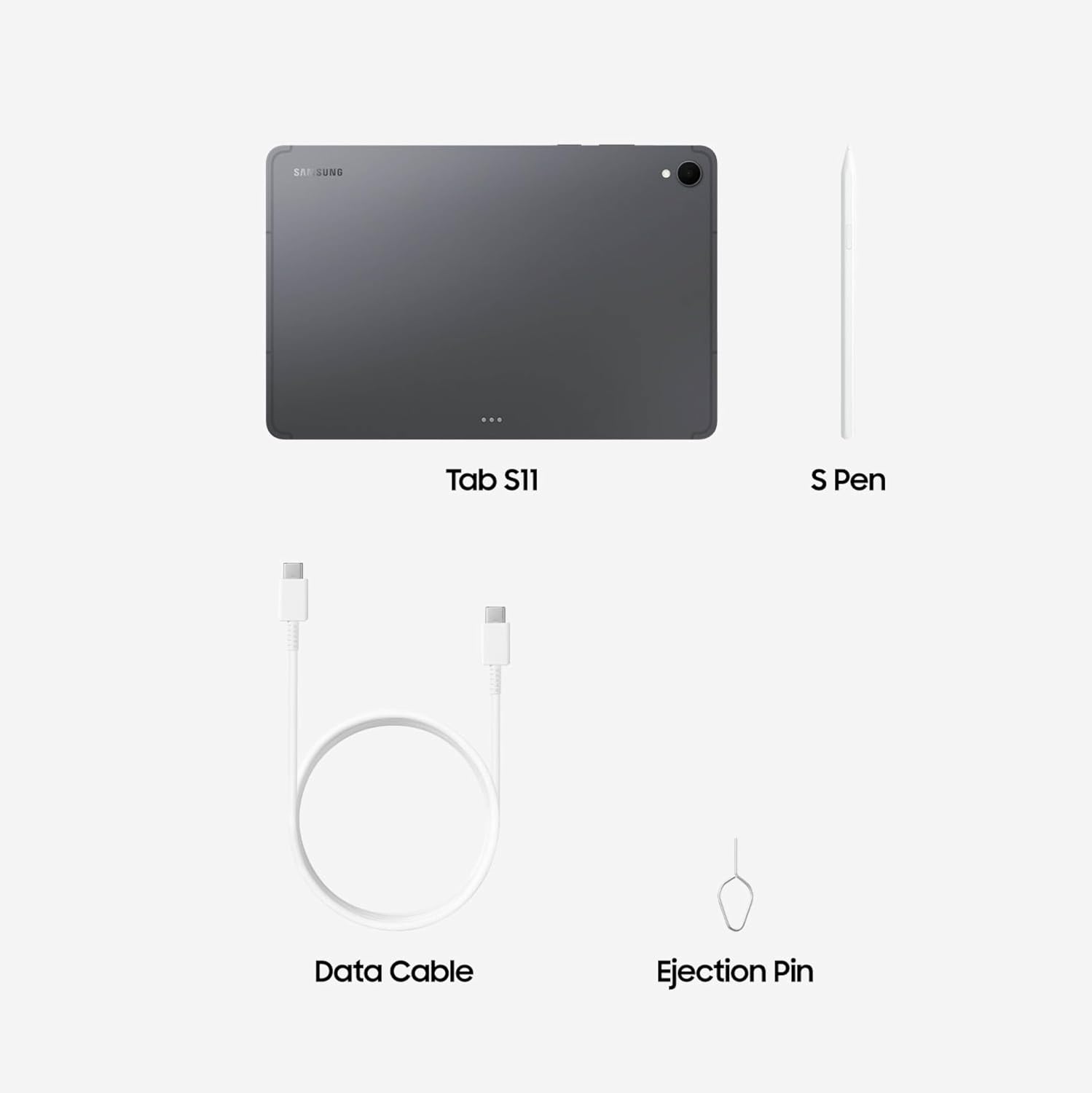Samsung Galaxy Tab S11 256GB WiFi Android Tablet, Dynamic AMOLED 2X Display, 3nm MediaTek Processor, Galaxy AI, IP68, High Performance, Premium 11' AMOLED Screen, Slim, Portable Design, Gray