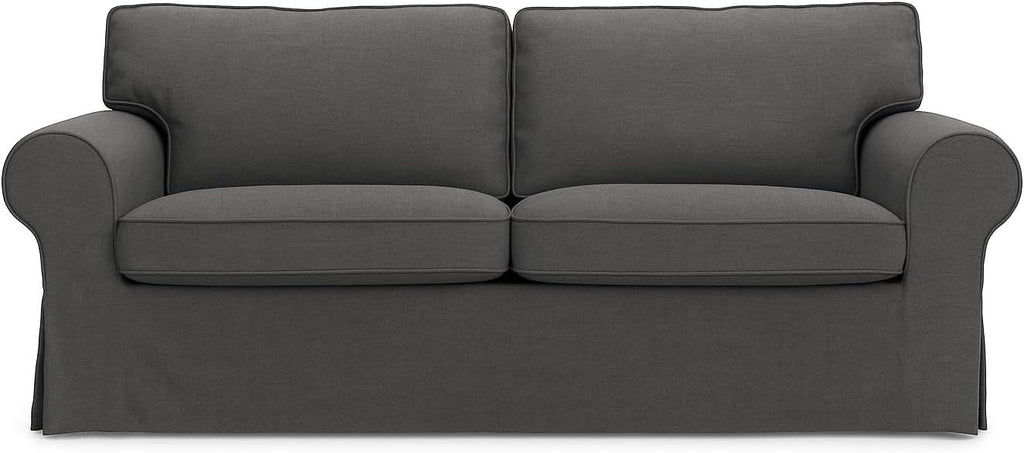 Ektorp Loveseat Cover Replacement for IKEA Ektorp Sofa Cover, Ektorp Couch Cover,Ektorp 2 Seat Sofa Cover(Daily Dark Grey)