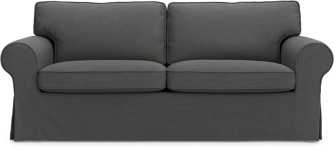 Ektorp Loveseat Cover Replacement for IKEA Ektorp Sofa Cover, Ektorp Couch Cover,Ektorp 2 Seat Sofa Cover(Daily Dark Grey)