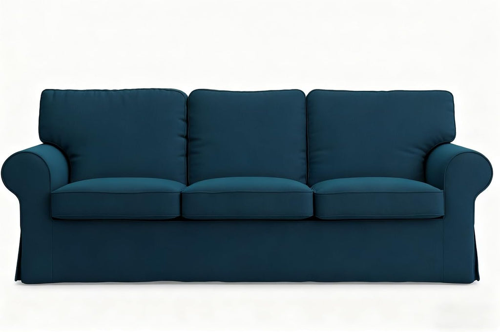 Ektorp Sofa Cover Replacement for IKEA Ektorp Sofa Cover 3 Seat, Ektorp Couch Cover, Ektorp Cover Only!(Daily Blue)