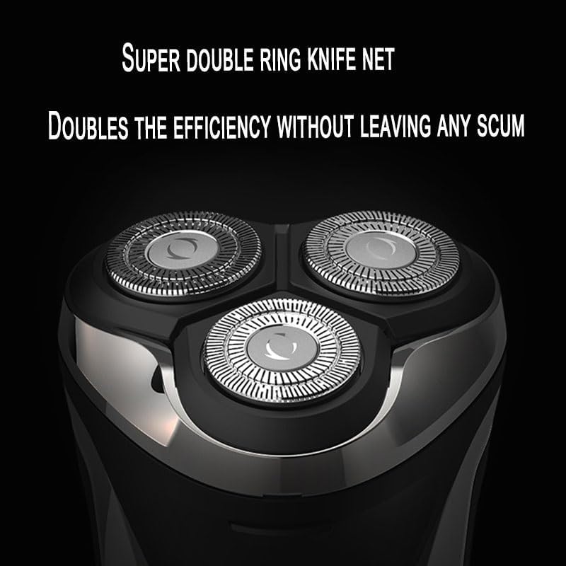 Head Shaver for Men, Waterproof face Grooming Electric Shaver Men Powerful Rotary Male Wet Dry face Electric Razor Men Rechargeable Beard Shaving