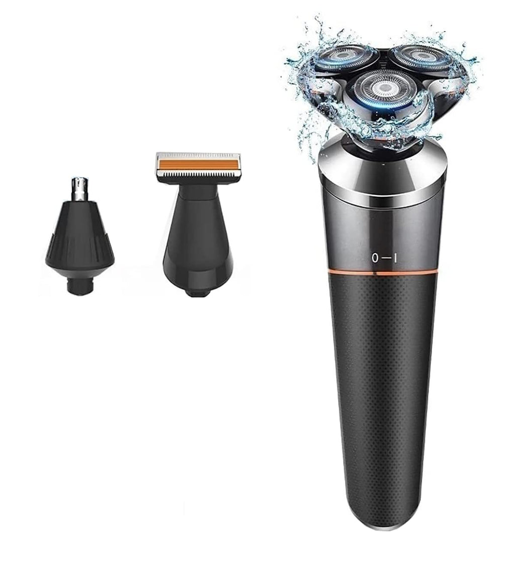 Electric Razor for Men, 3 In 1 Wet Dry Electric Shaver For Men Facial Body Beard Hair Trimmer Nose Ear Rechargeable Electric Razor Beard Shaving Machine