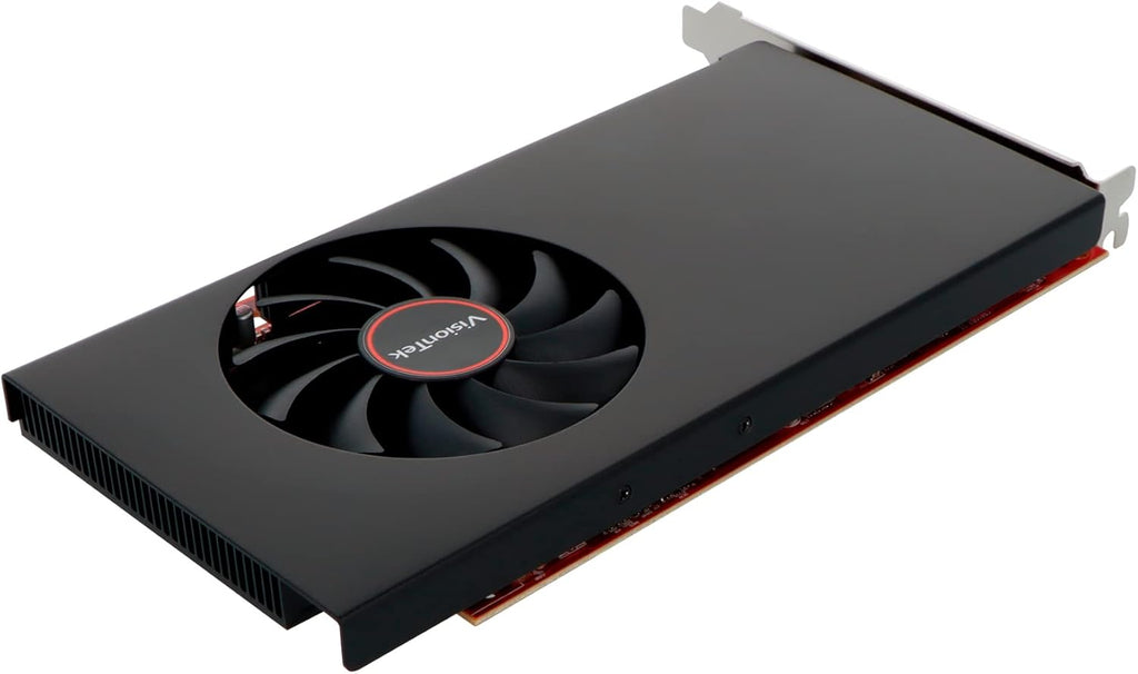 VisionTek AMD Radeon RX 550 4GB GDDR5 for PC – Computer Graphics Card: Supports 4k Monitor Resolution – x4 DisplayPort Outputs, PCI Express 3.0, DirectX 12, Bus-Powered - 901458