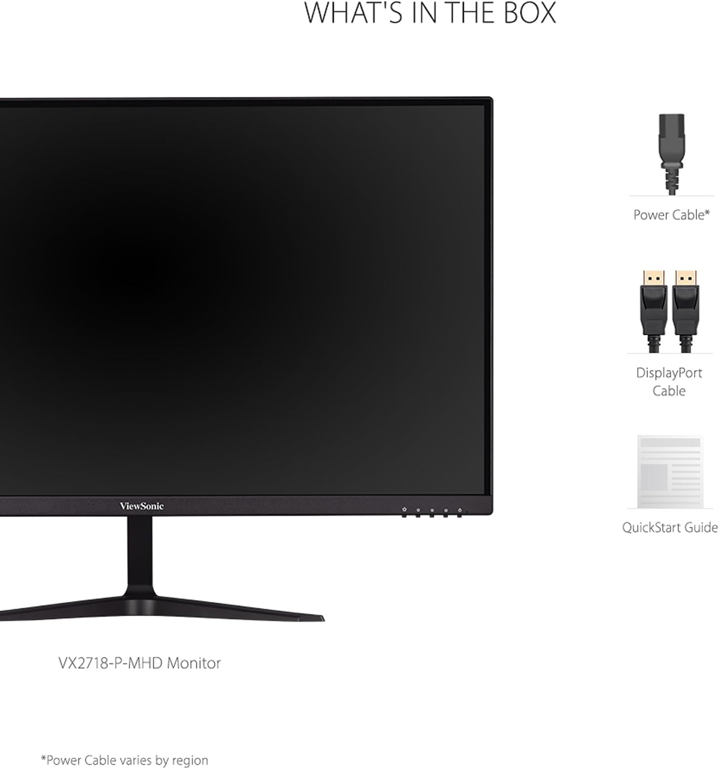 ViewSonic VX2718-P-MHD 27 Inch 1080p 1ms 165Hz Gaming Monitor with AMD FreeSync Premium, Eye Care, HDMI and DisplayPort (Renewed)