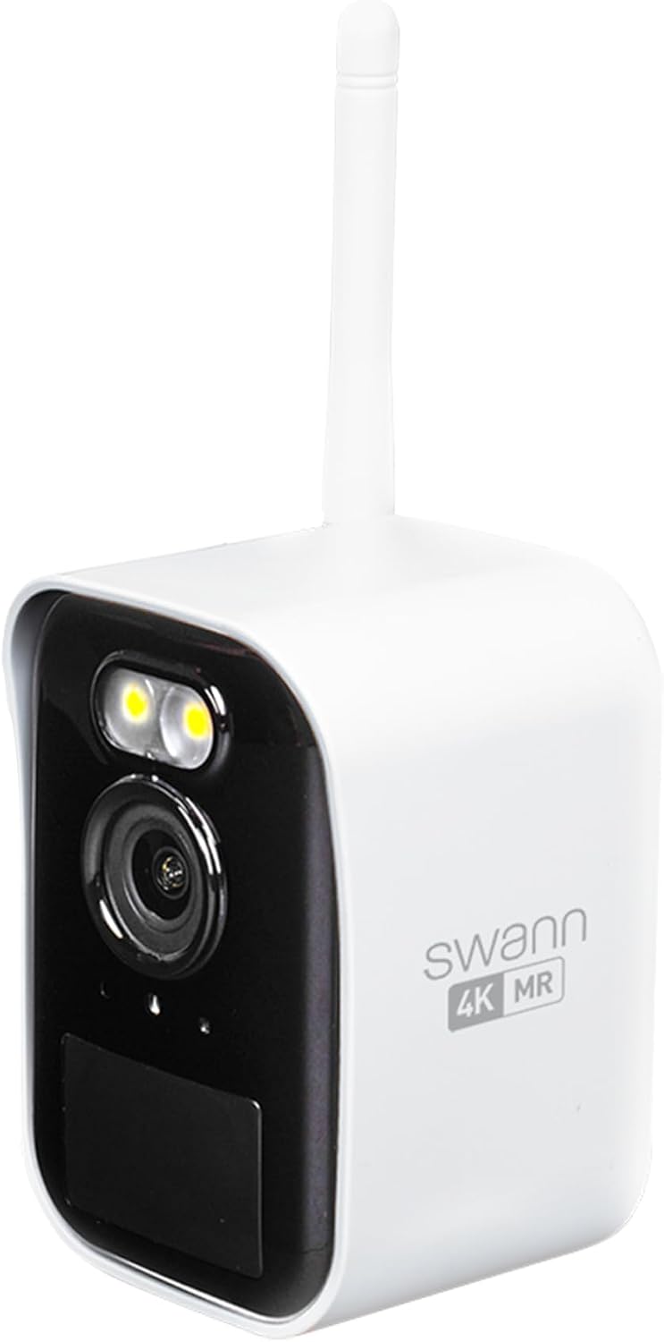 Swann MaxRanger Mini Kit 4K Wireless NVR Security System 2-Cam Kit,4K Camera Forever Charged Solar Panel,Wi-Fi Cameras Outdoor, Color Night Vision,True Detect,No Monthly Fee,Local Storage,MRMINISD2