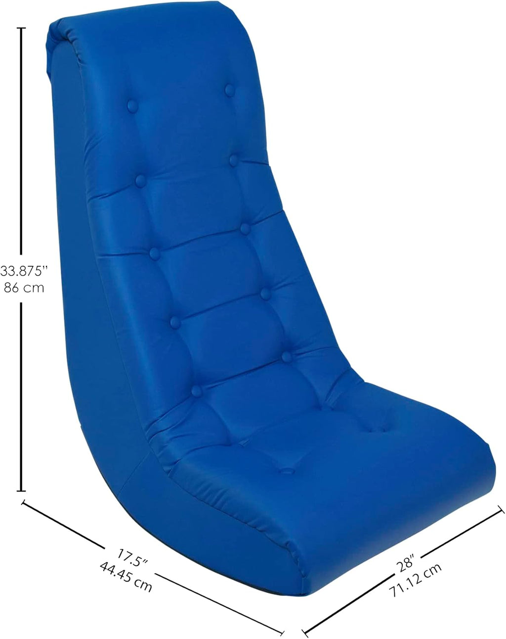 Califone Deluxe Soft Rocker - 28 X 17-1/2 X 33-7/8 INCHES - Blue