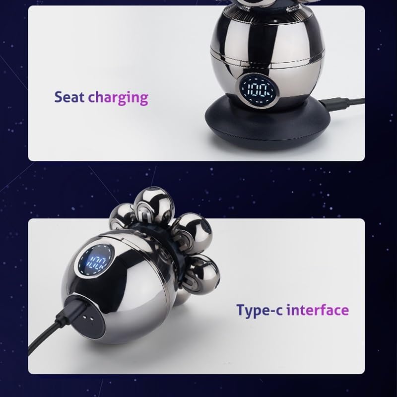 Head Shavers for Bald Men, 7D Floating Cutter Head Base Charging Portable Electric Shaver for Men Face Beard Trimmer Clipper Man Waterproof Shaving Machine