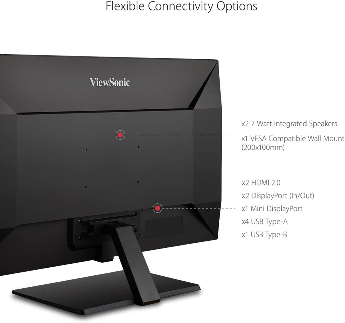 ViewSonic VX4381-4K 43' UHD 4K Monitor Widescreen with HDR10 Support, Eye Care, HDMI, USB, DisplayPort (Renewed)