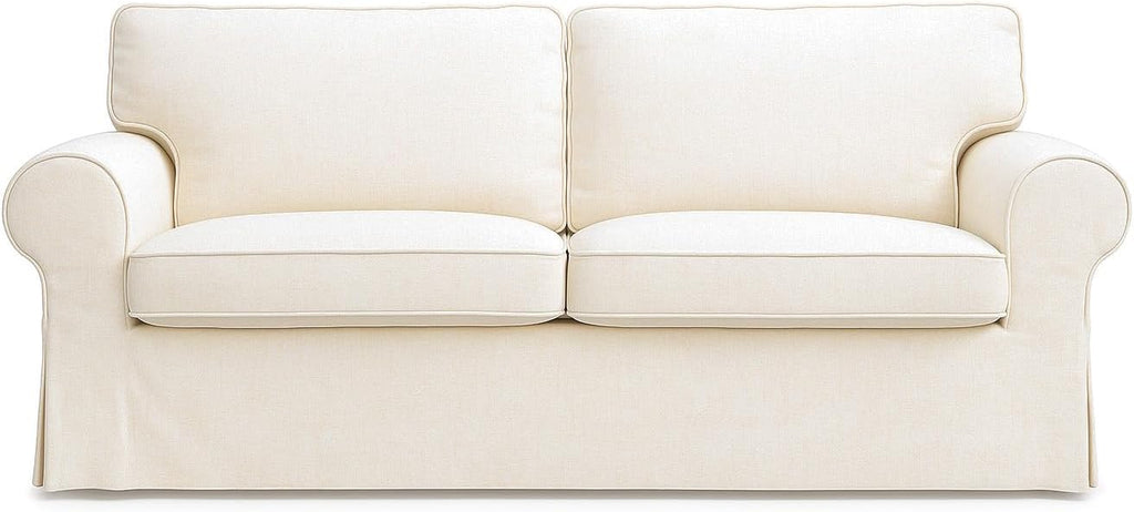 Ektorp Loveseat Cover Replacement for IKEA Ektorp Sofa Cover, Ektorp 2 Seater Sofa Cover,Ektorp Cover Only!(Daily Off White)