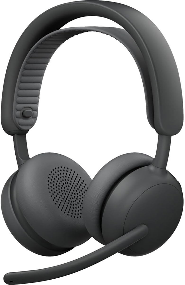 Logitech Zone Wireless 2 ES for Business - Noise-Canceling Wireless Headset with Adaptive Hybrid ANC, Native Bluetooth, Microsoft Teams Certified - Graphite