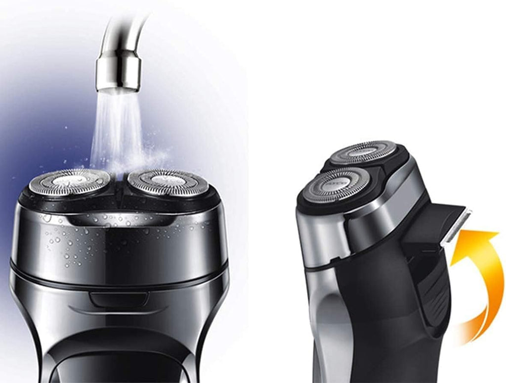 Electric Shaver for Men, Rechargeable Rotary Shaver with Pop-up Trimmer, Waterproof Wet and Dry, Electric Razors for Men
