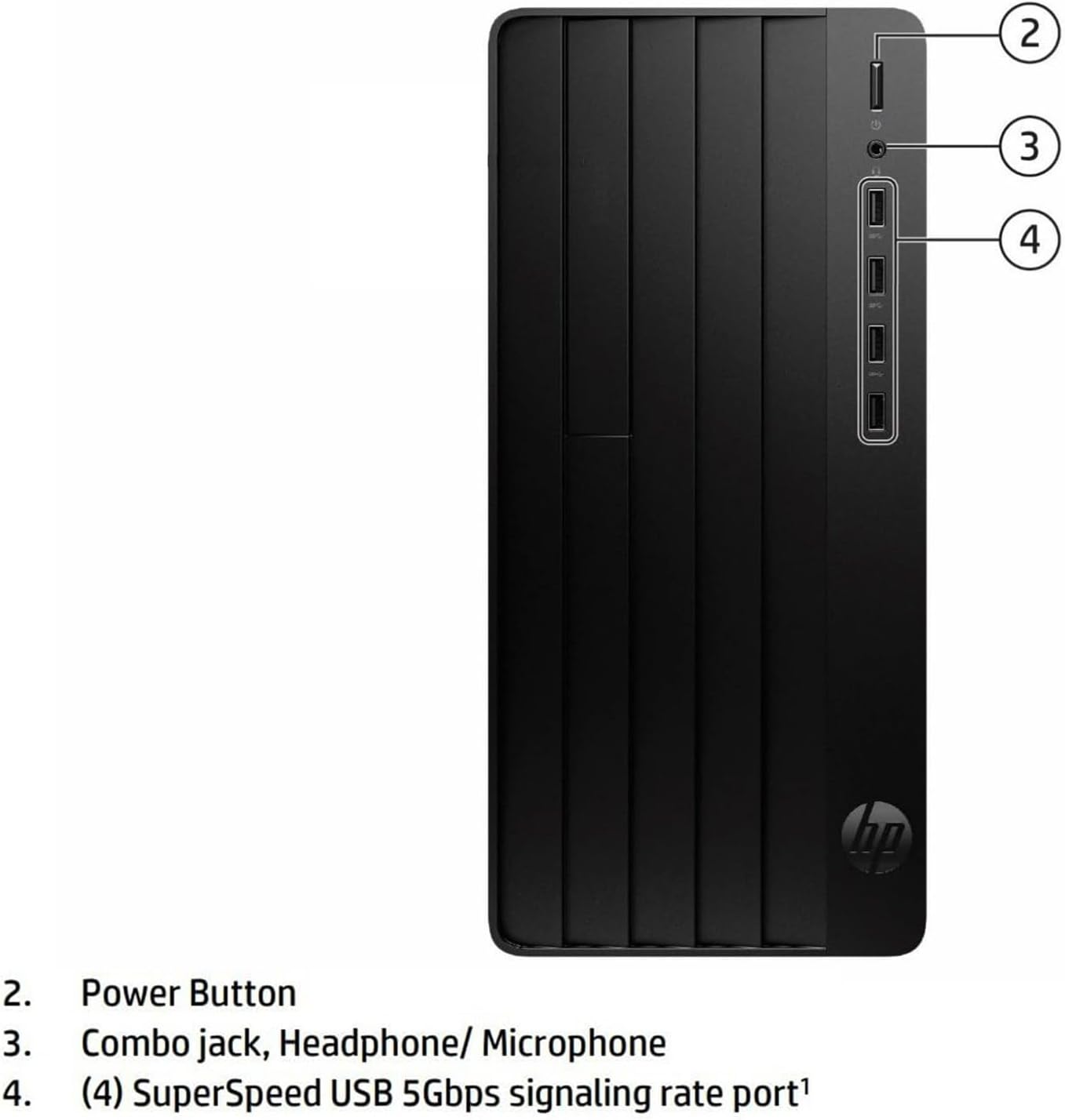 HP Desktop Computer Tower PC - Intel i5-12500T 6-Core, 64GB DDR4 RAM, 1TB PCIe SSD, Windows 11 Home, WiFi, Bluetooth, HDMI, Business Ready with Keyboard Mouse, Jet Black