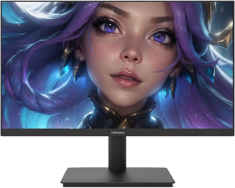 Viewedge 27 Inch Gaming Monitor 1080p 144hz, 1ms IPS FHD Computer Monitor with 110% sRGB, Bluelight Filter, HDMI & VGA Port, Support Wall Mount