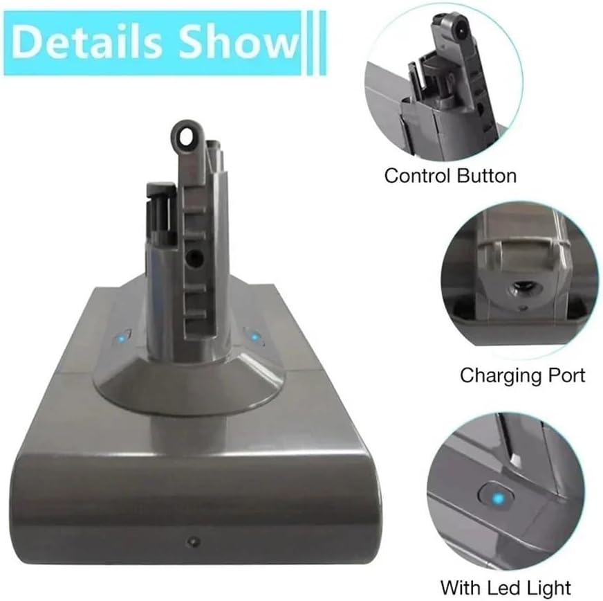 Compatible for Dyson Vacuum Cleaner Lithium Ion Battery Model V11 Absolute SV14 970145-02 21700 Battery 25.2V 4.0Ah Battery