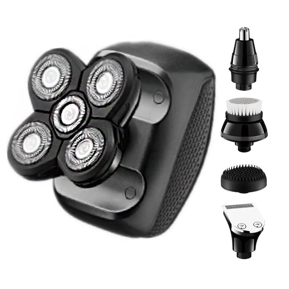 Electric Razor for Men, IPX4 Electric Shaver Grooming Kits Facial Body Electric Wet And Dry Razor Men Beard Rotary Shaving Machine Bald Rechargeable Set