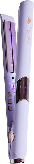 SUTRA Ultra Violet Flat Iron - 1' Infrared & Blue Light Ceramic Flat Iron with Ionic Technology, Digital Temp Control to 450°F, Floating Plates, Dual Voltage, Auto Shut Off, Smooth Styling