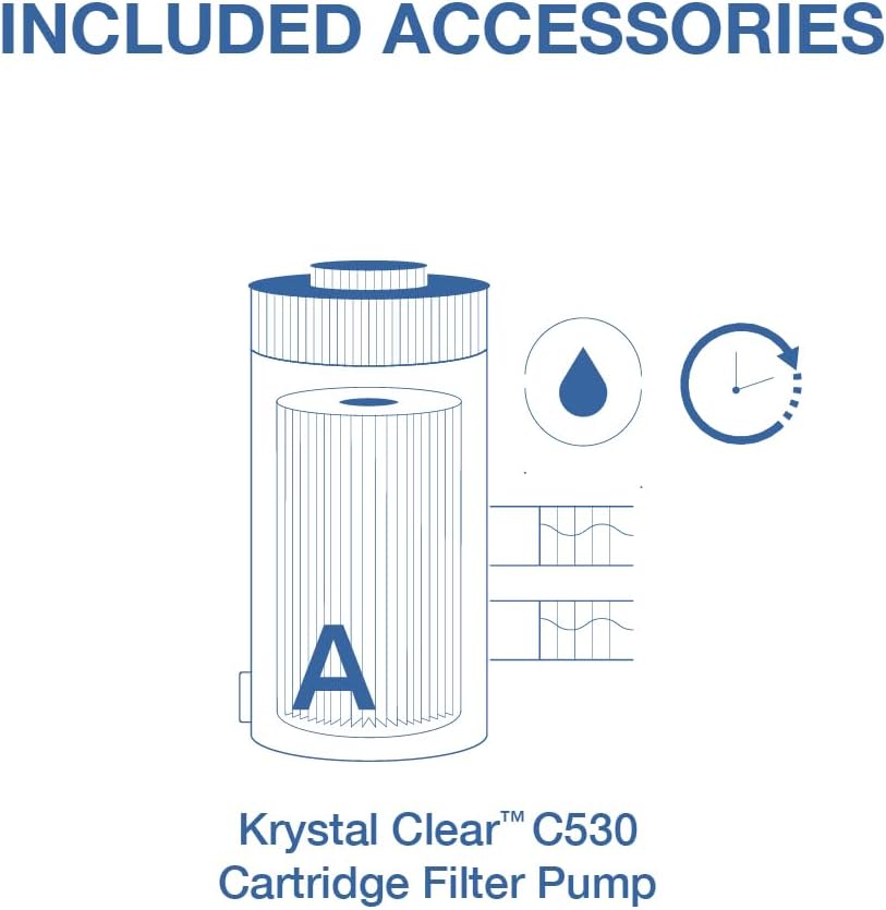 INTEX 26711EP 12Ft X 30In Prism Frame Premium Above Ground Swimming Pool Set with Filter Pump
