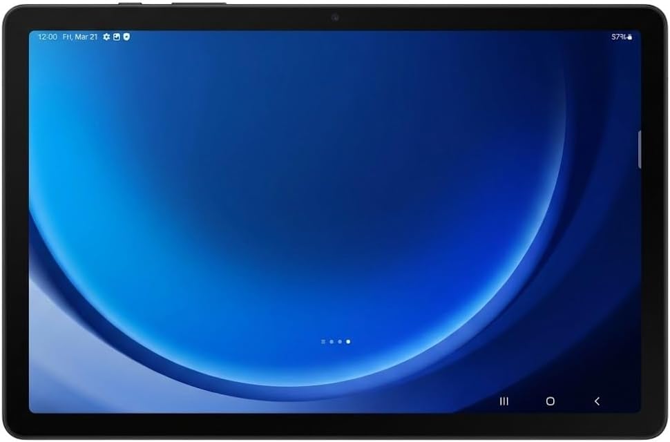 Samsung 2024 Galaxy Tab A9+ 11' 128GB 5G | Android 13 WiFi Touchscreen International | Big Screen, Quad Speakers, Slim | Tablet Bundle - Hard Back Trifold Stand Case + 64GB SD Card (Grey) | MdTec
