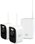 Swann MaxRanger Mini Kit 4K Wireless NVR Security System 4-Cam Kit,4K Camera Forever Charged Solar Panel,Wi-Fi Cameras Outdoor, Color Night Vision,True Detect,No Monthly Fee,Local Storage,MRMINISD4