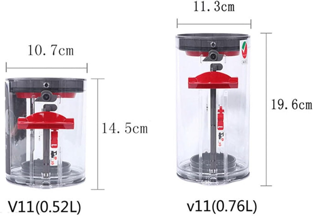 TEidea Dust Collection Box Accessory, Compatible for Dyson V11 Vacuum Cleaner, Dust Collection Cup, Filter Barrel (Color : 1 PCS(0.76L))