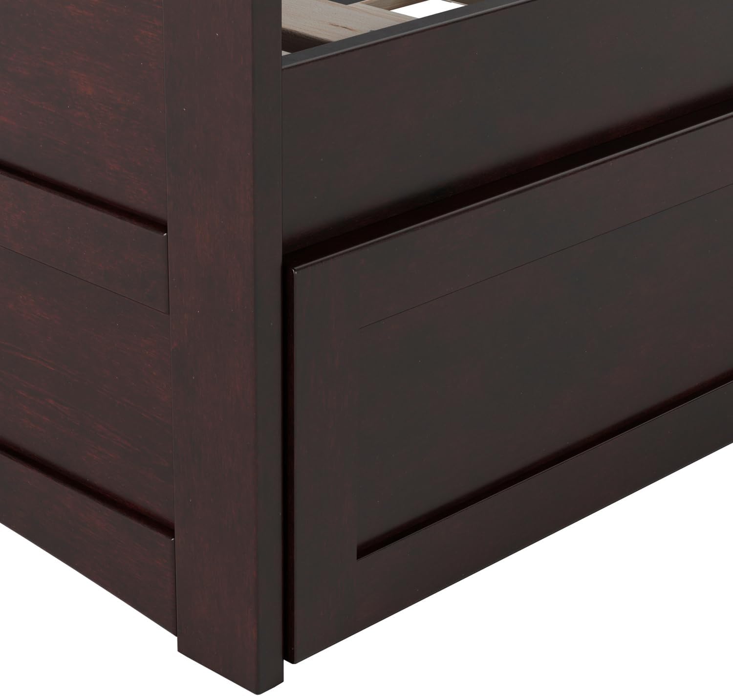 AFI, Acadia Twin Size Wood Daybed Frame with Twin Trundle, Espresso (Black)