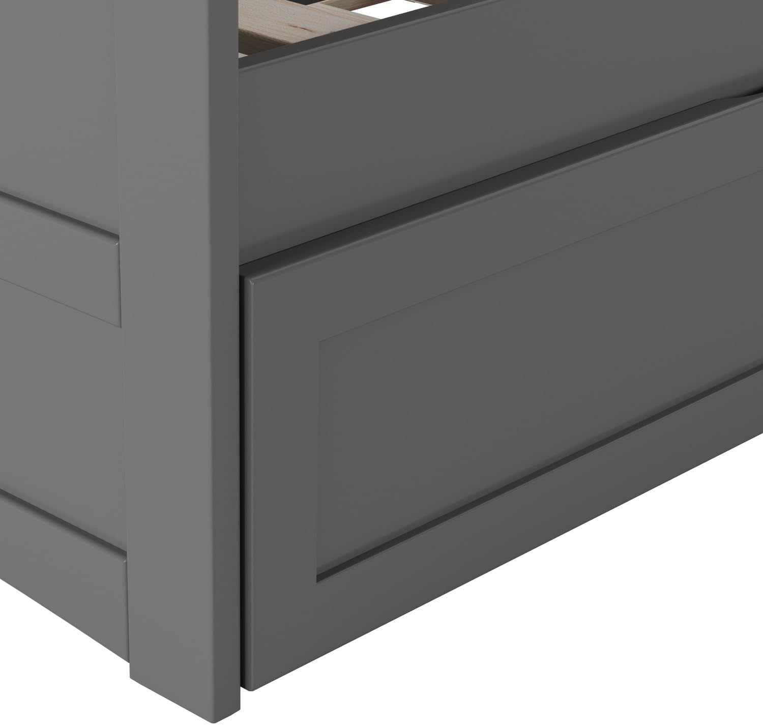AFI, Acadia Twin Size Wood Daybed Frame with Twin Trundle, Grey