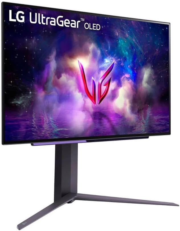LG ‎27GS95QE 27-inch Ultragear OLED Gaming Monitor QHD 240Hz 0.03ms DisplayHDR True Black 400 AMD FreeSync Premium Pro NVIDIA G-Sync HDMI 2.1 DisplayPort Tilt/Height/Swivel Stand Black (Renewed)