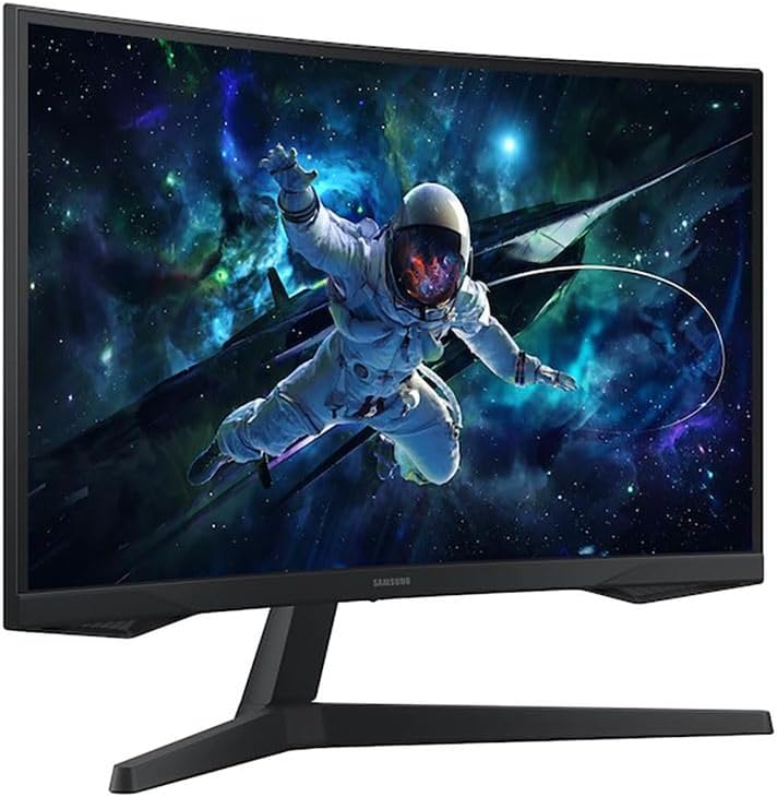Samsung 32' Odyssey G5 QHD (2560 x 1440) 165Hz Curved Gaming Monitor, 1ms Response Time, AMD FreeSync LS32CG554ENXZA, DisplayPort Cable Included