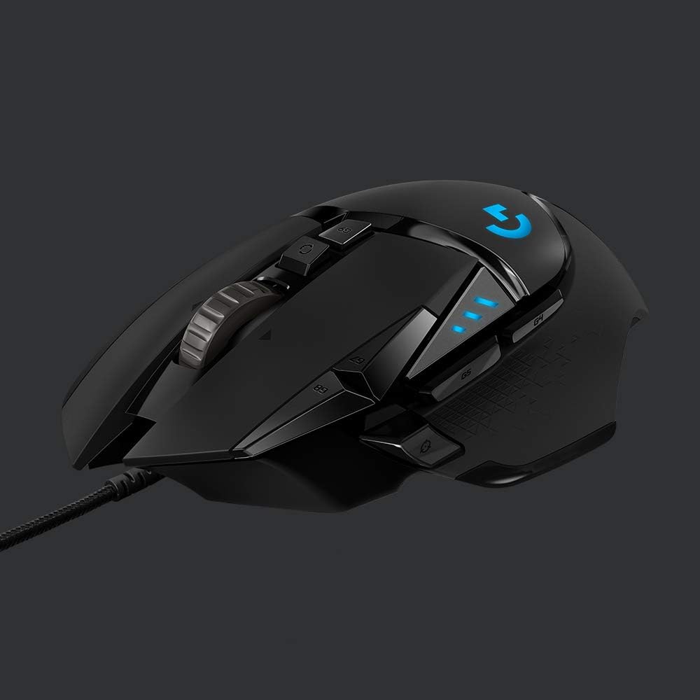 Logitech G935 Over Ear Wireless Headset, Black + Logitech G502 Gaming Mouse 11-Button Gaming Mouse, Black