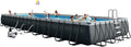 INTEX 26379MZ 36ft x 18ft x 52in Ultra XTR Deluxe Rectangular Above Ground Swimming Pool Set, Includes 2650 GPH Sand Filter Pump, Saltwater System, SuperTough Puncture Resistant, Rust Resistant
