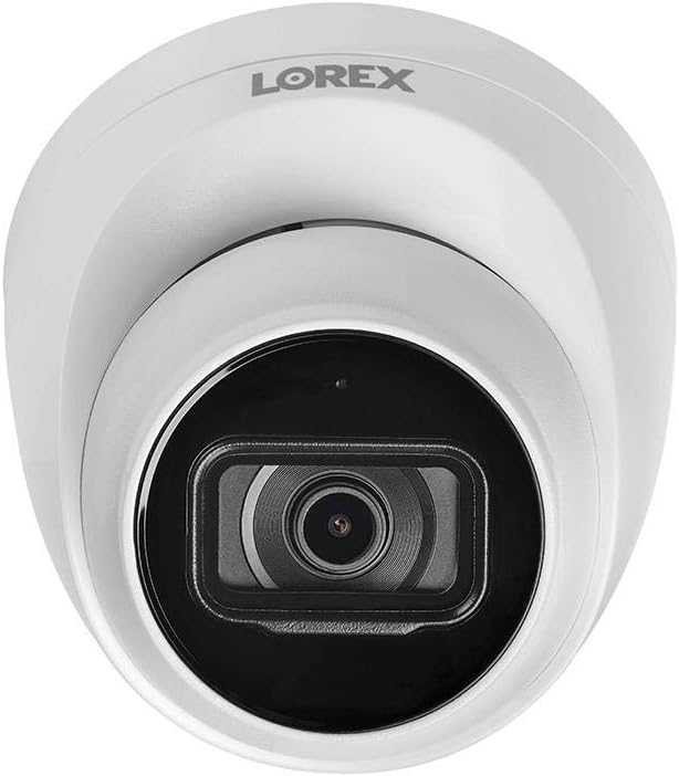 Lorex Technology N4K2-86WD 8 Channel 4K Fusion NVR System with Six 4K (8MP) IP Dome Cameras with Listen-in Audio, 130ft Night Vision, Color Night Vision, 6 Dome