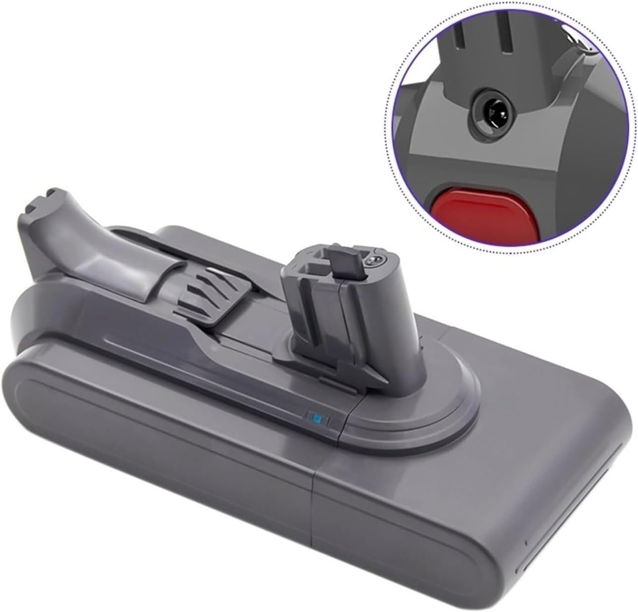 Vacuum Cleaner Accessories，25.2V 6000mAh Li-ion Click-in Battery Compatible for Dyson V11