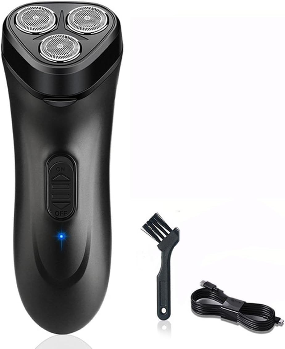 Electric Razor for Men, Electric Shaver Razor USB Chargin Shaving Machine for Men Face Beard Trimmer Wet-Dry Dual Use Waterproof Washable Rotary Shaver