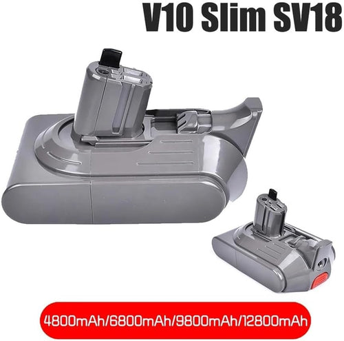 12800mAh 18V Compatible for Dyson V10 SV18 Slim Digital Fluffy Extra Vacuum Cleaner Replacement Battery(18V 12800mAh 1PCS)