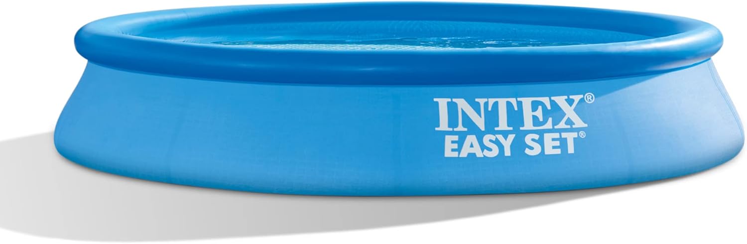 Intex 28117EH Easy Set Inflatable Swimming Pool Set: 10ft x 24in – Includes 330 GPH Cartridge Filter Pump – Puncture-Resistant Material – 813 Gallon Capacity – 18in Water Depth
