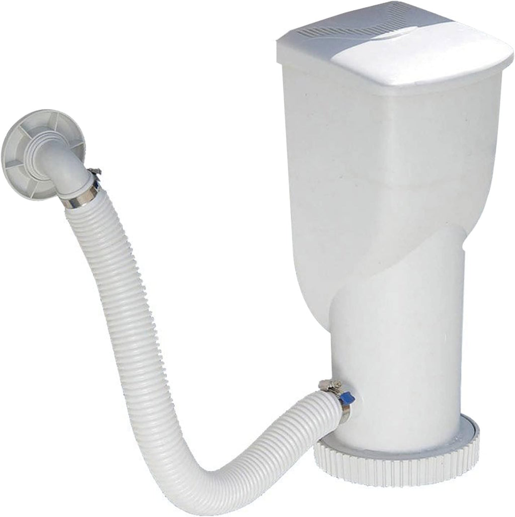 Funsicle SkimmerPlus 1000 GPH 2-in-1 Filter Pump and Skimmer System with Clamps and 1.5' Hose Fitting for Above Ground Swimming Pools