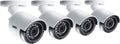 Lorex Weatherproof Indoor/Outdoor 4MP Super HD Wired Security Bullet Add-On Cameras w/Long Range Color Night Vision (4 Pack)