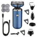 Electric Razor for Men, 5 In 1 Grooming Set Washable Electric Shaver For Men Beard Hair Trimmer Facial Electric Razor Balds Shaving Machine Rechargeable