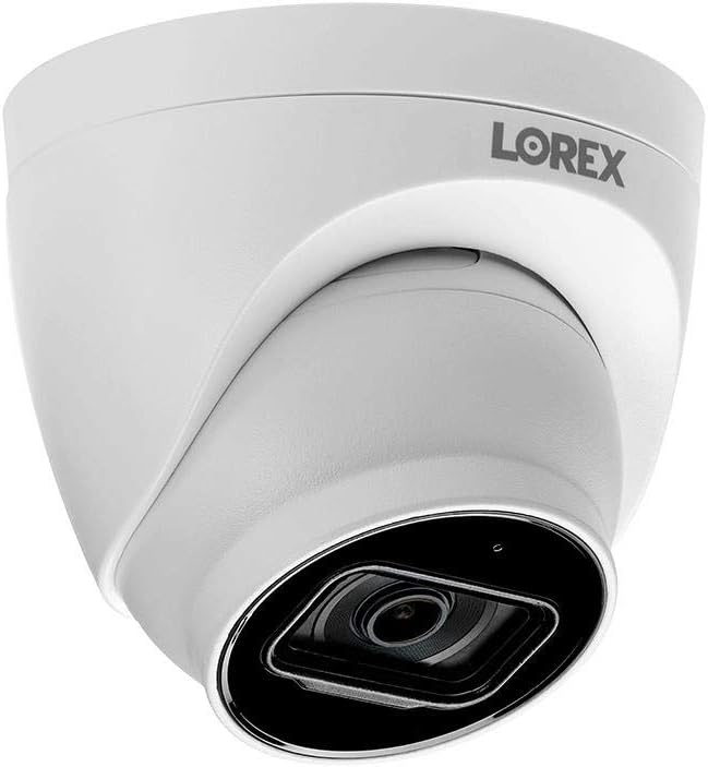 Lorex Technology N4K2-86WD 8 Channel 4K Fusion NVR System with Six 4K (8MP) IP Dome Cameras with Listen-in Audio, 130ft Night Vision, Color Night Vision, 6 Dome