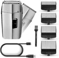 Electric Razors for Men, Waterproof 2in1 Rechargeable foil Electric Shaver Hair Trimmer Electric Razor Beard Bald Shaving Machine for Men