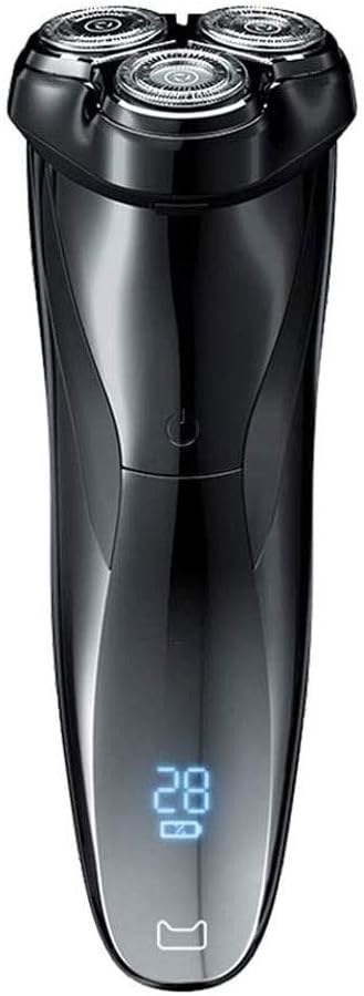 Electric Shavers for Men,Dry Wet Waterproof Man Rotary Facial Shaver Portable Face Shaver Cordless Travel USB Rechargeable with Beard Trimmer Led Display for Dad Husband Shaving