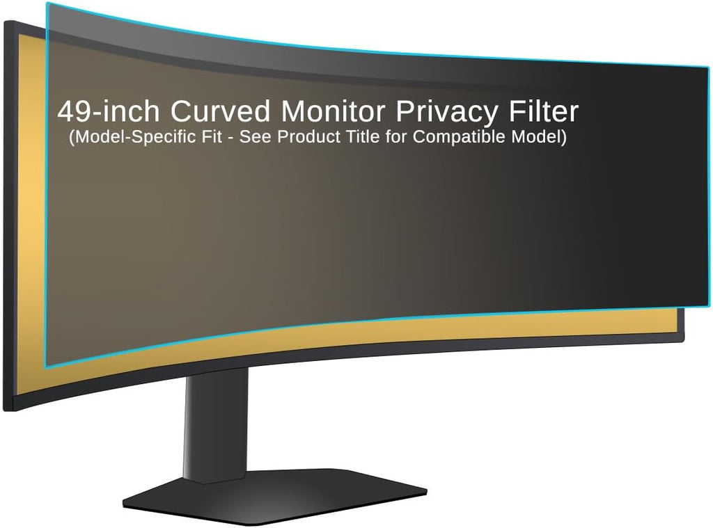 2-Way Privacy Filter – Accessory Only – to fit the Samsung Odyssey G95C 49-inch Curved Gaming Monitor | Includes Installation Kit