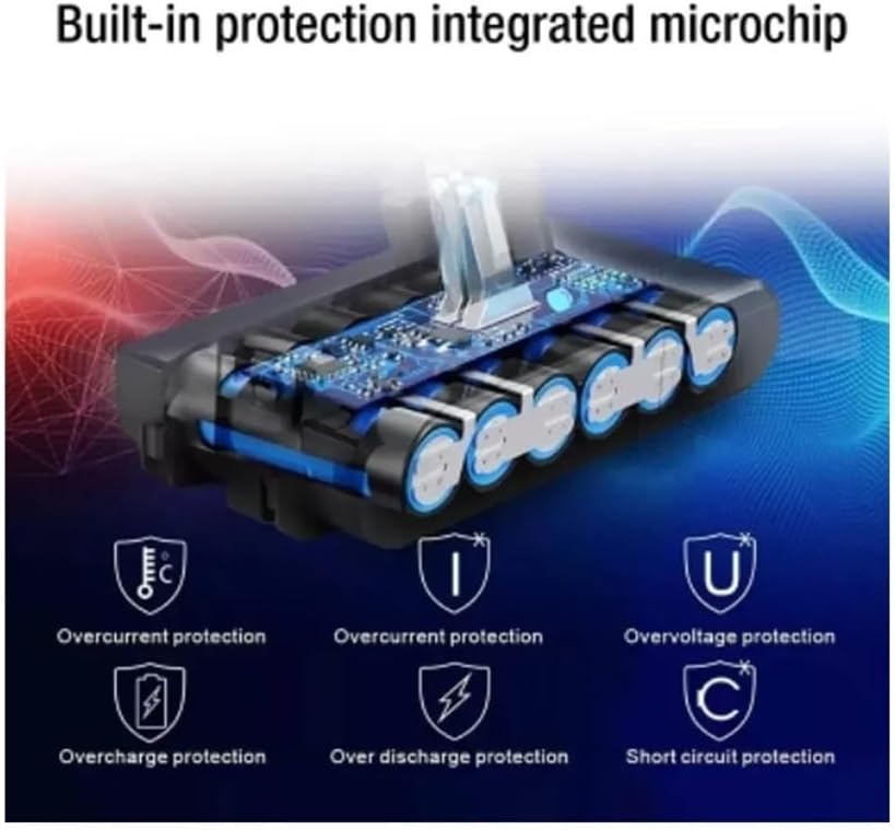 25.2V Suitable Compatible for Dyson V11 9800/7800/6800/4800mAH V11 Series Charging Replacement Battery SV12 SV14 SV15 970145-02(9800mAH-2PCS)
