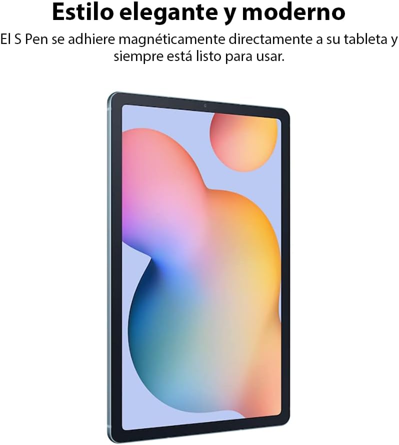SAMSUNG Galaxy Tab S6 Lite 10.4' 64GB Android Tablet w/Long Lasting Battery, S Pen Included, Slim Metal Design, AKG Dual Speakers, US Version, Angora Blue (Renewed)