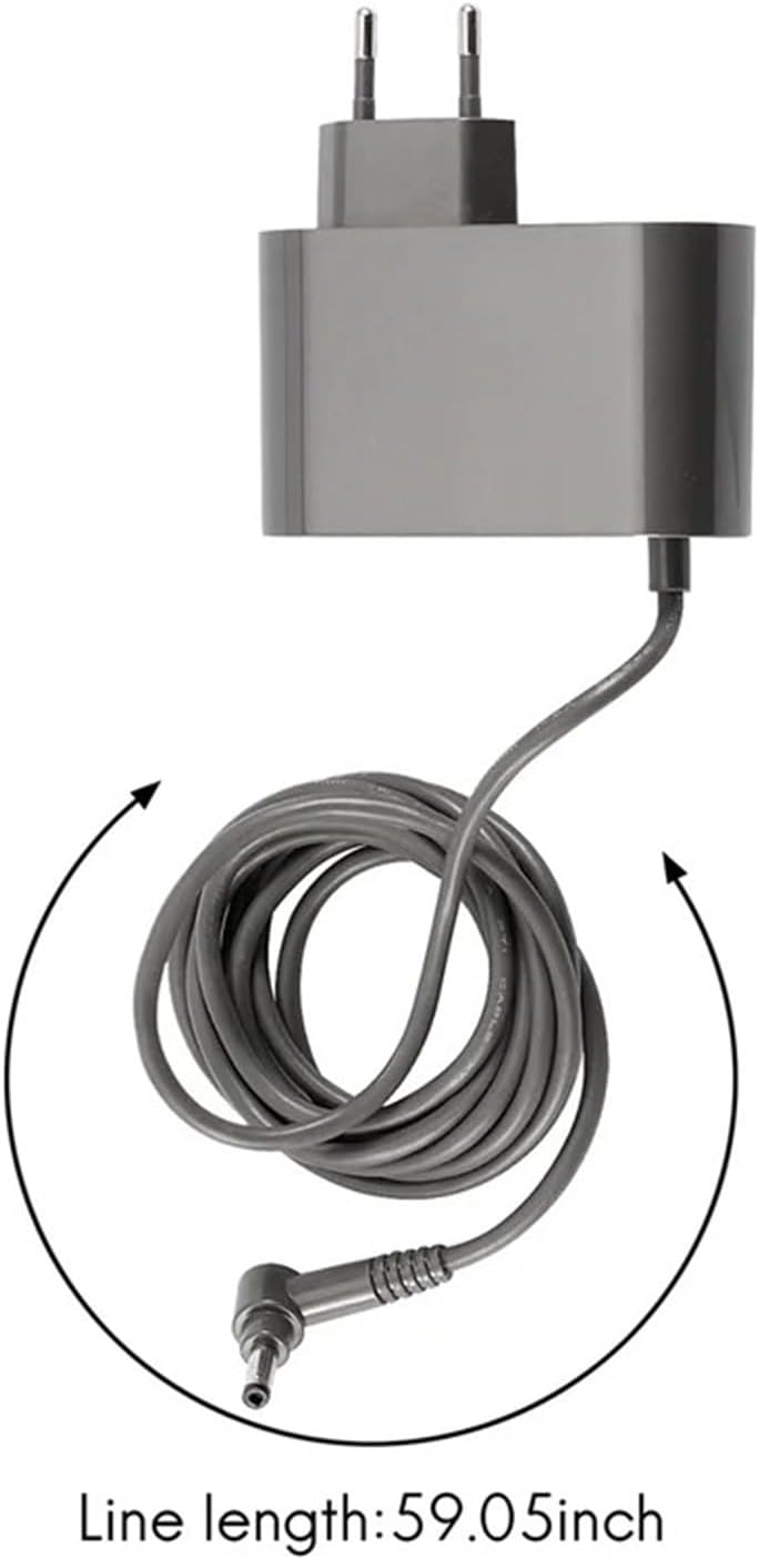 Vacuum Cleaner Charger, Compatible For Dyson V10 V11, Vacuum Cleaner Power Cord Adapter Replaceable Parts EU Plug
